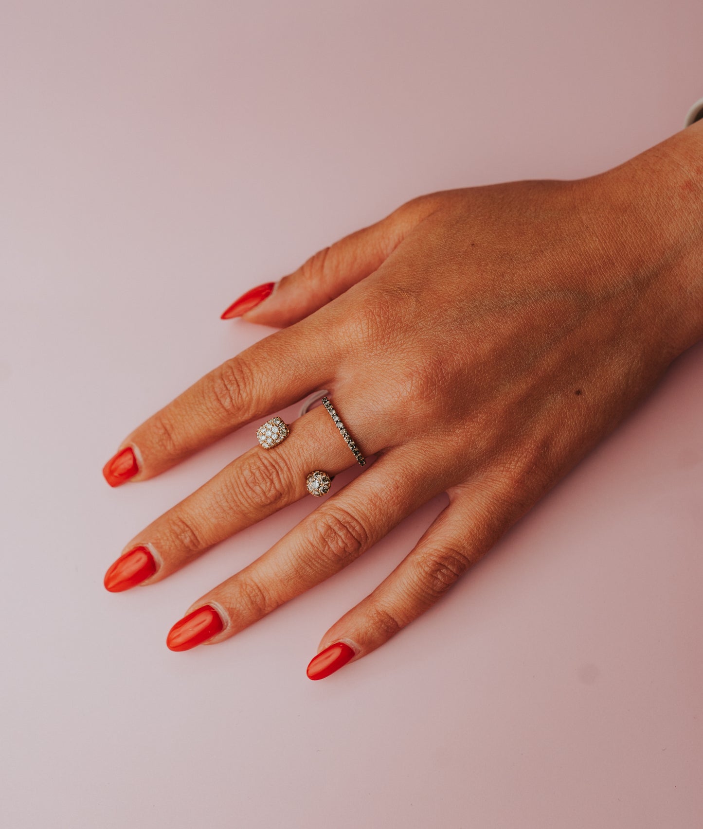 Anello Giovanni Ferraris in oro rosa e diamanti