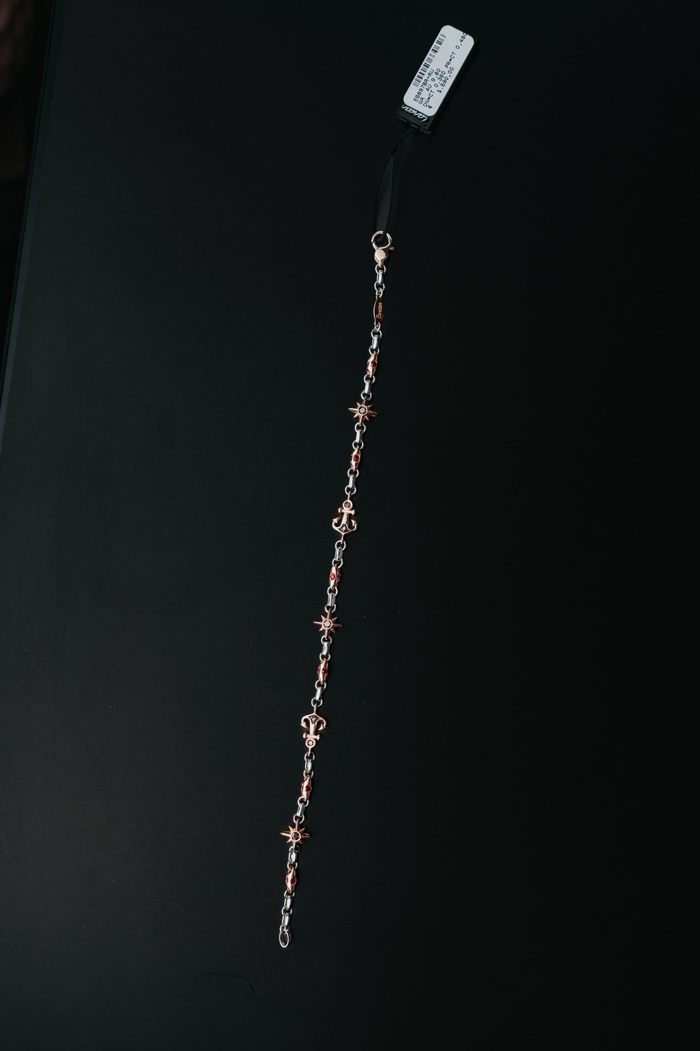 Bracciale Zancan in oro, diamanti e rubini