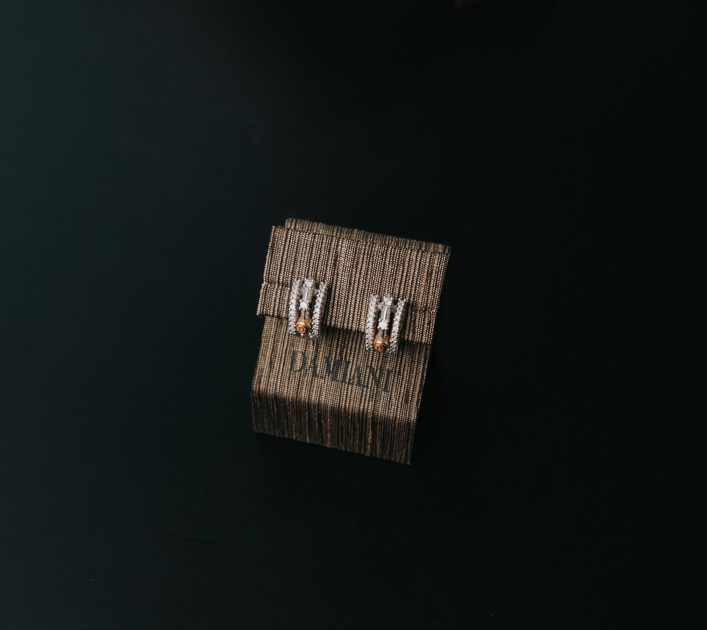 Orecchini Damiani in oro bianco, oro rosa e diamanti