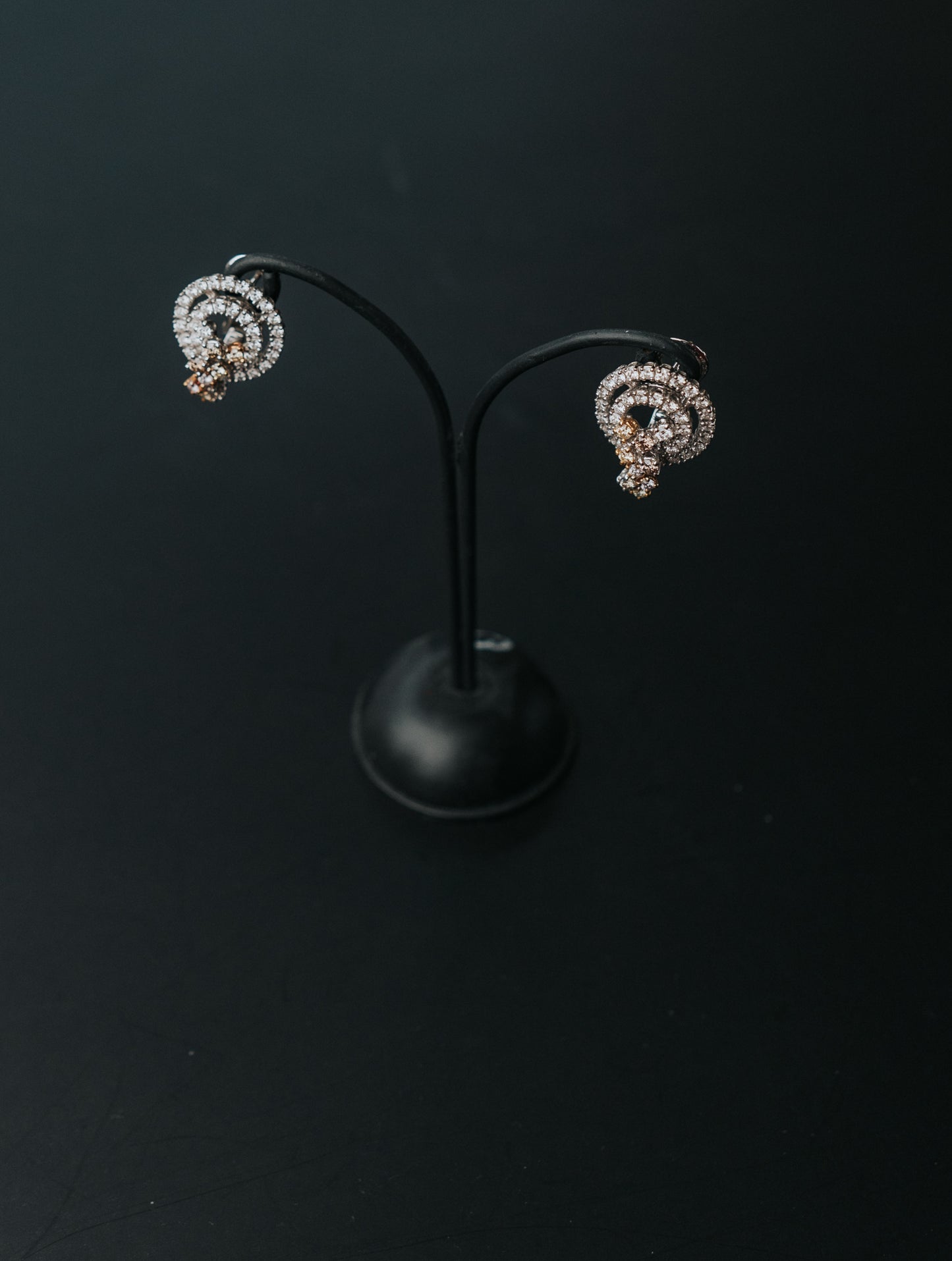 Orecchini Damiani in oro bianco, oro giallo e diamanti brown