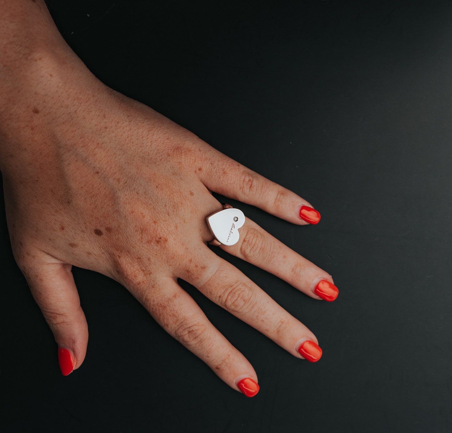 Anello Salvini in oro bianco e diamante