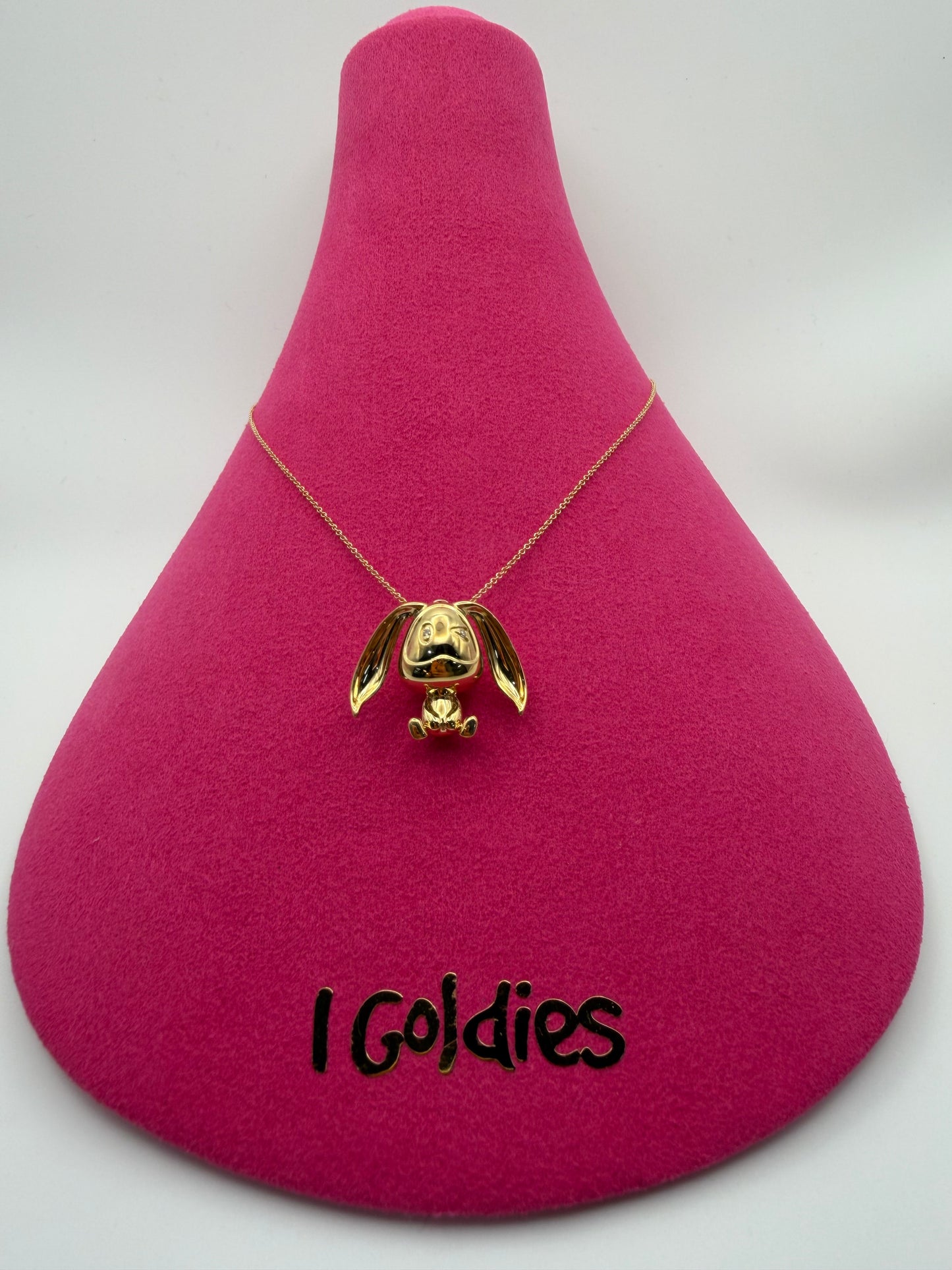 Bunny Goldies: collana in oro e diamanti brown