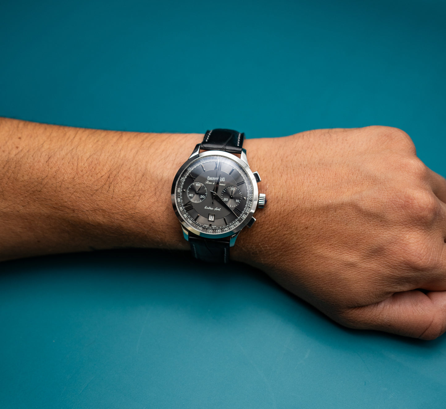 EBERHARD & CO. EXTRA FORT CHRONO ROUE A COLONNES Ref. 31956 CP