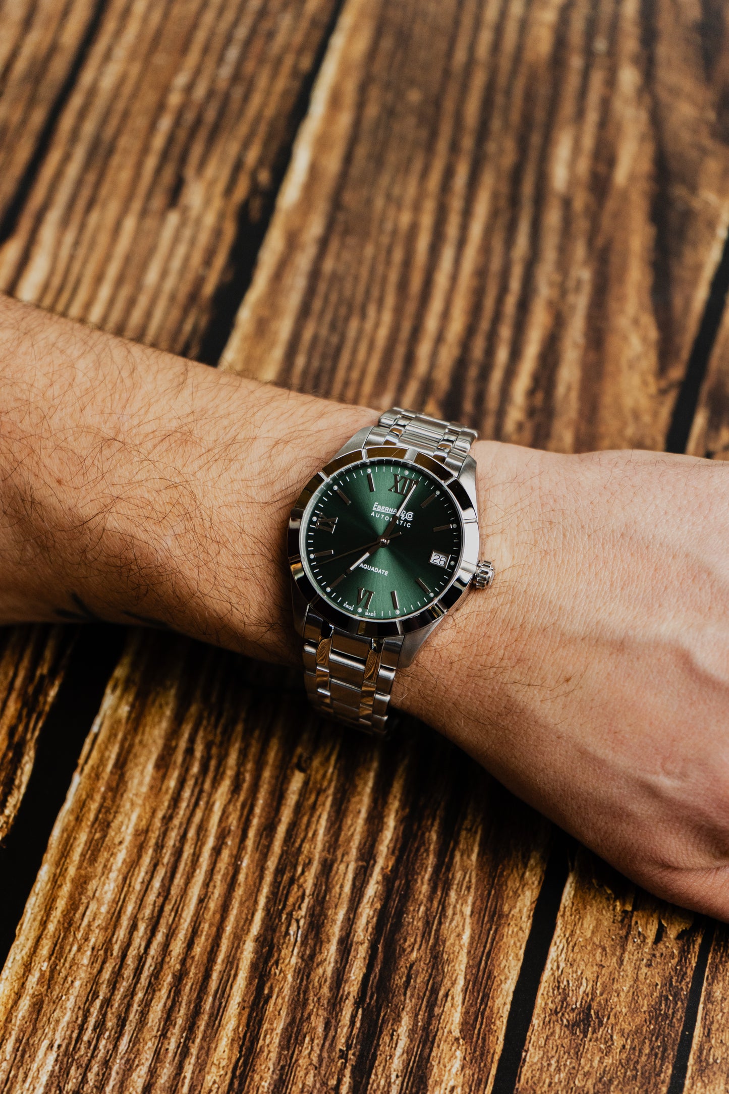EBERHARD & CO. AQUADATE GRANDE TAILLE Ref.41041.02 CA