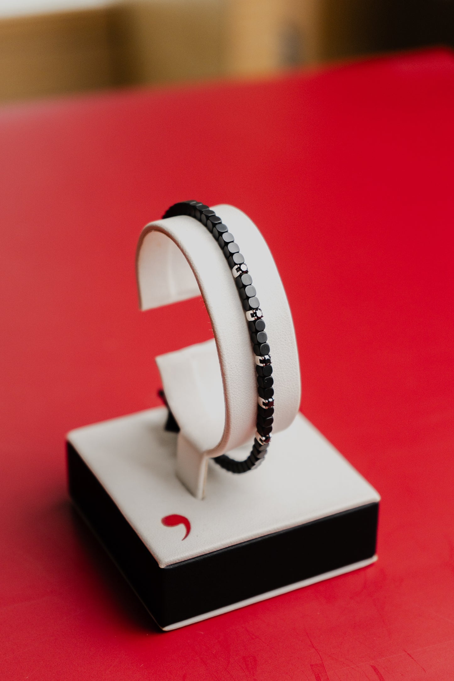 Bracciale Roberto Demeglio in ceramica nera, oro e diamanti neri