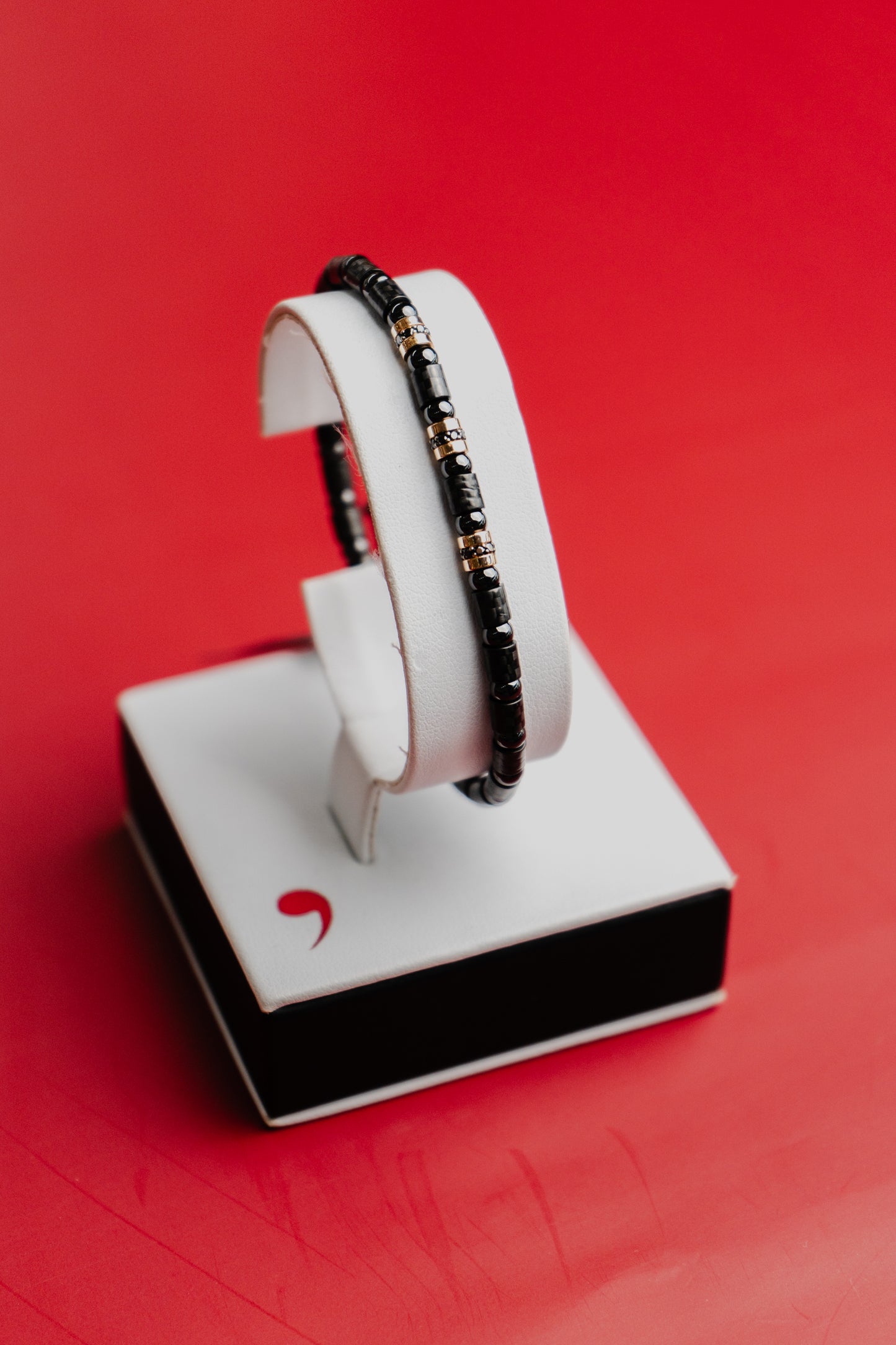 Bracciale Roberto Demeglio in ceramica nera, oro e diamanti neri