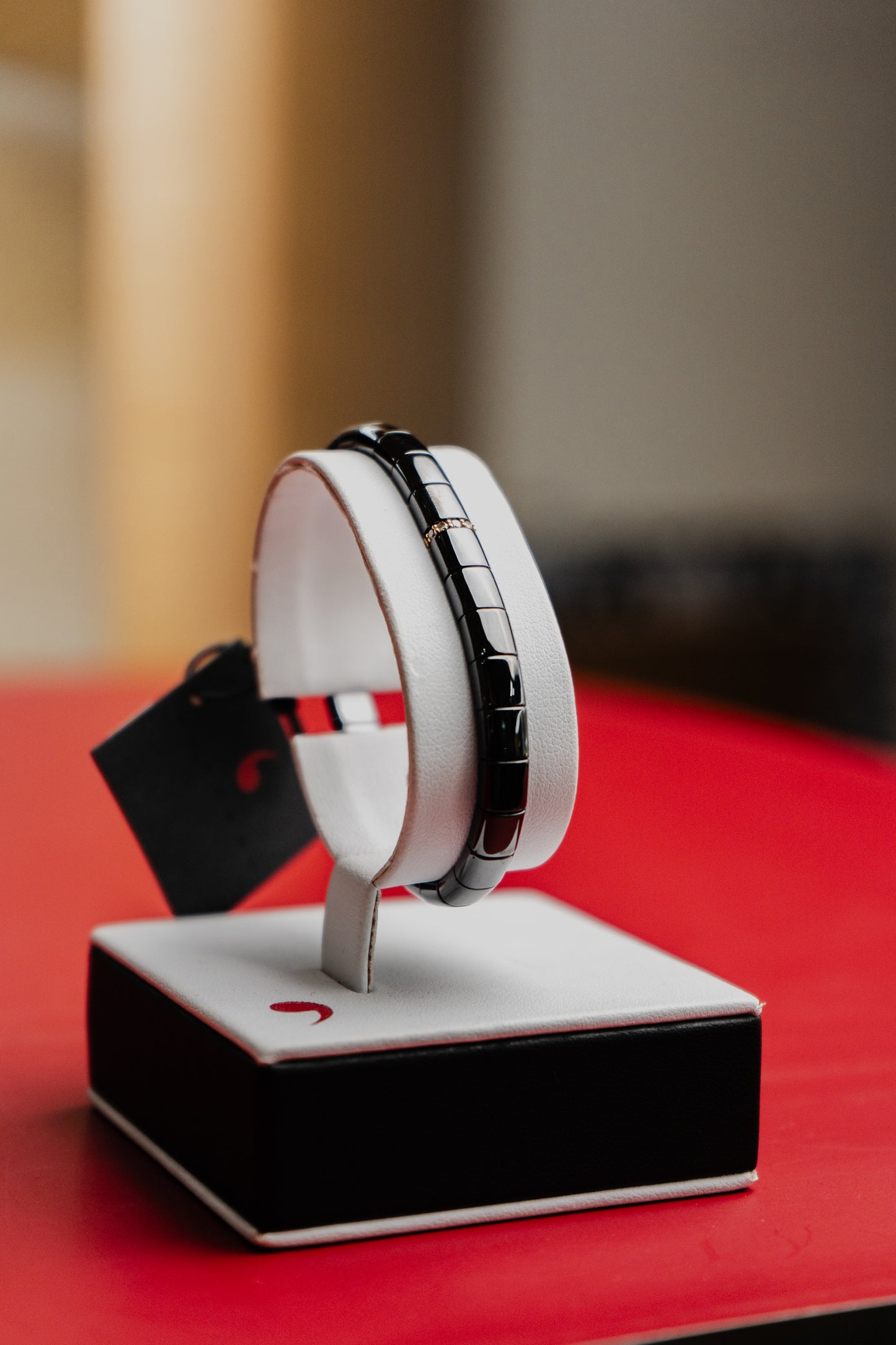 Bracciale Roberto Demeglio in ceramica, oro e diamanti brown