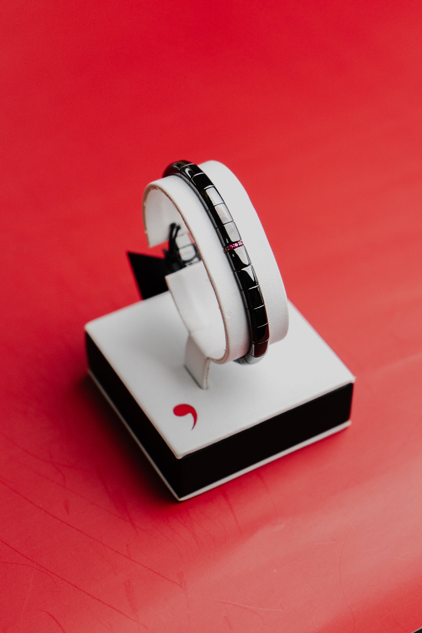 Bracciale Roberto Demeglio in ceramica, oro e rubini