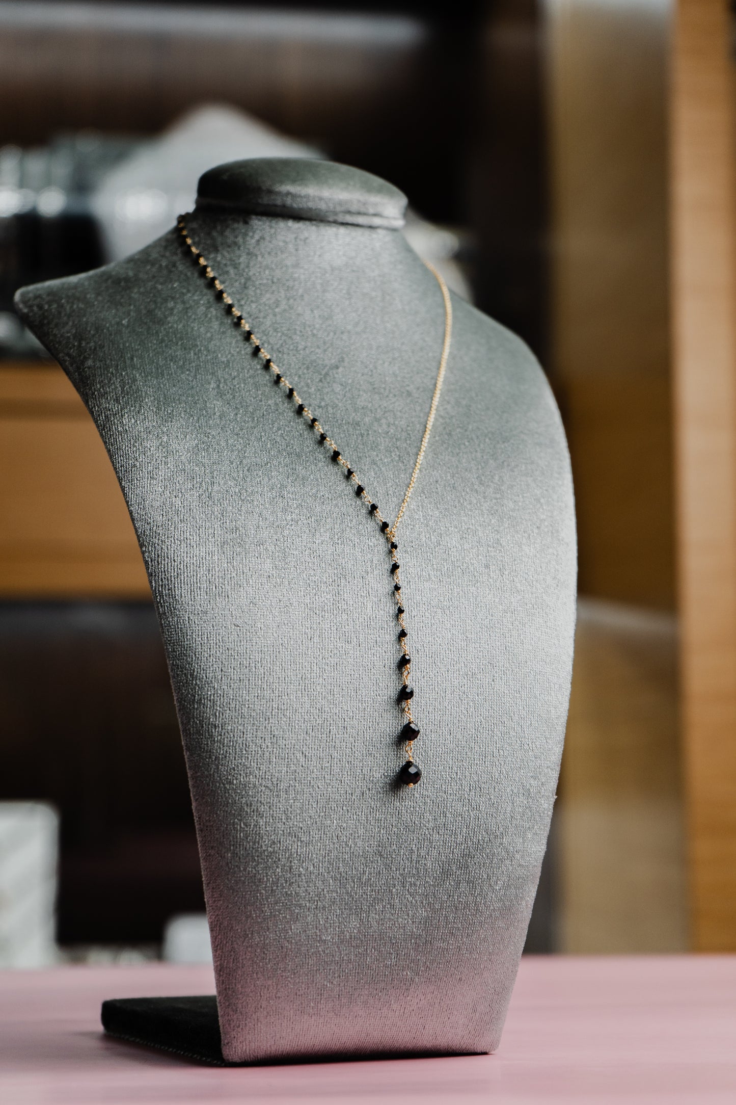 Collana Maman et Sophie in argento spinello nero