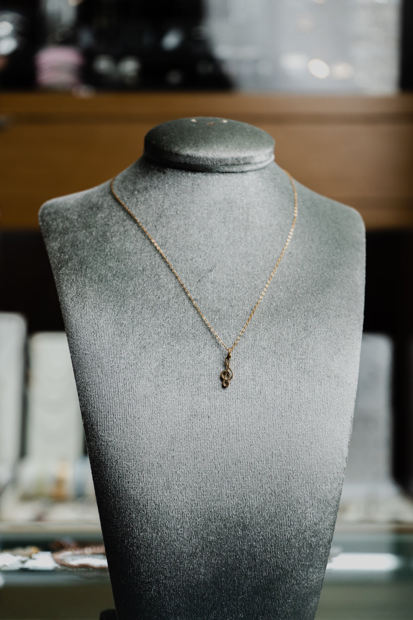 Collana Maman et Sophie in argento con chiave di violino