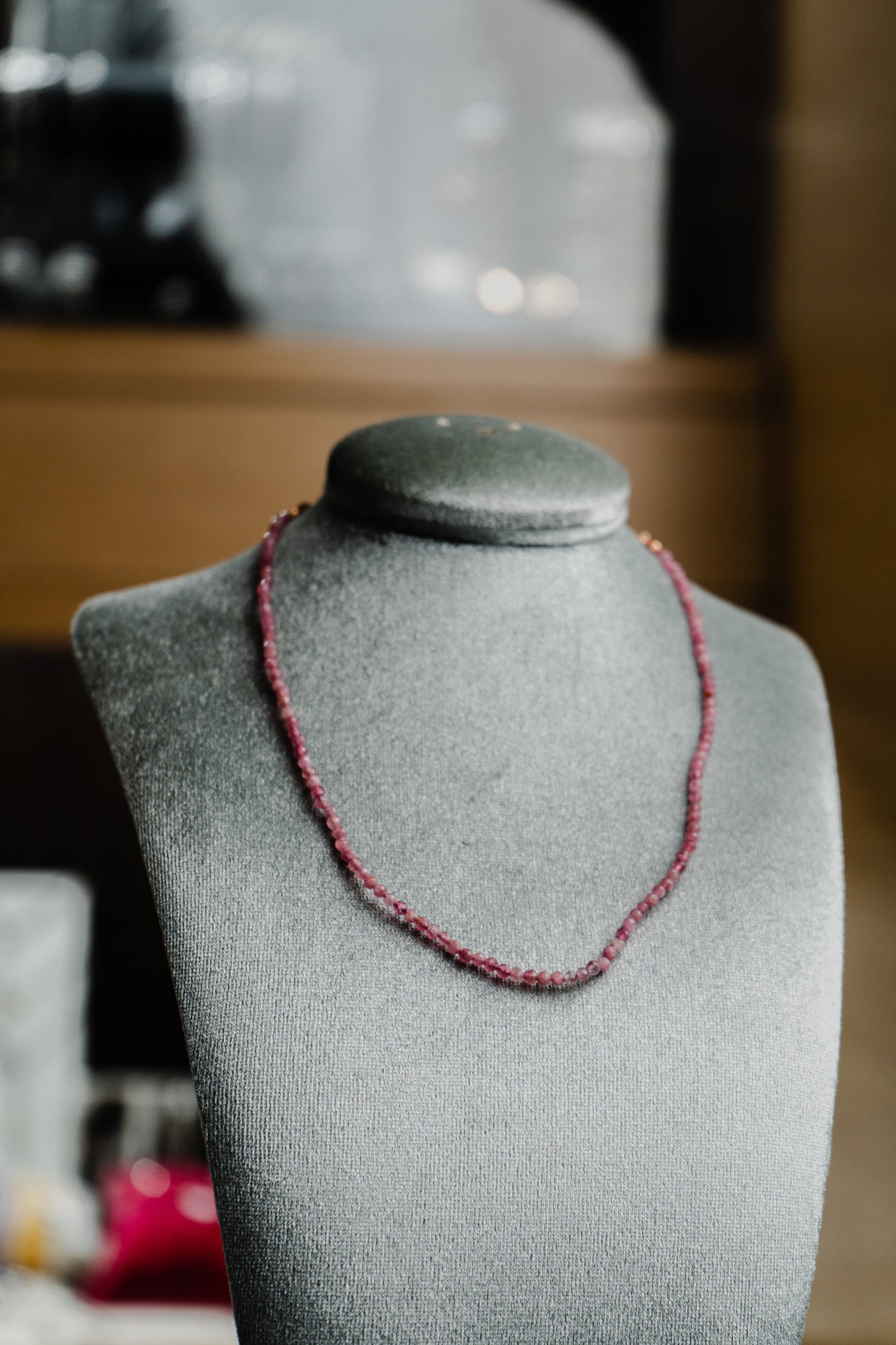 Collana Maman et Sophie in argento con pietre di tomalina