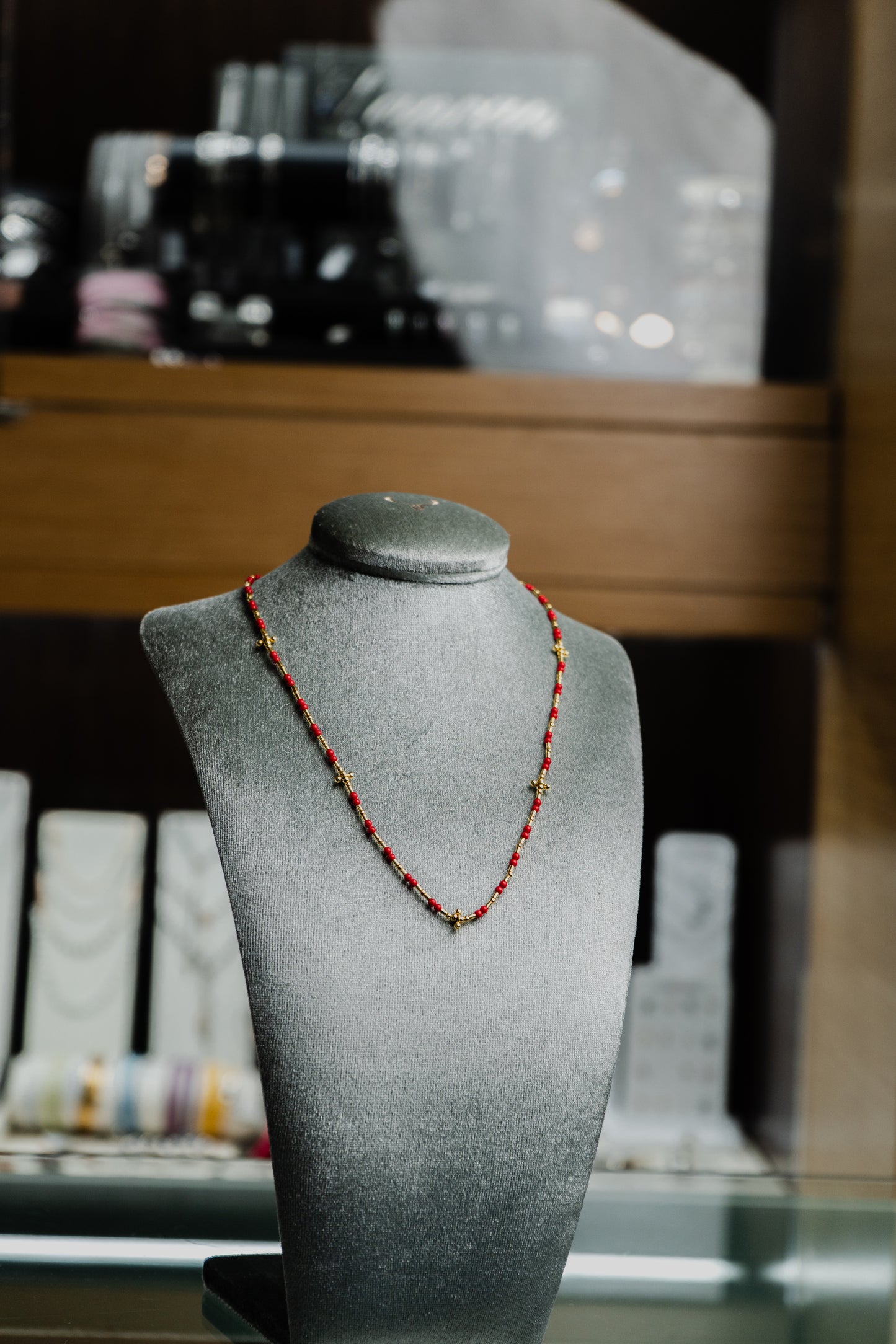 Collana Maman et Sophie in argento e pasta di corallo