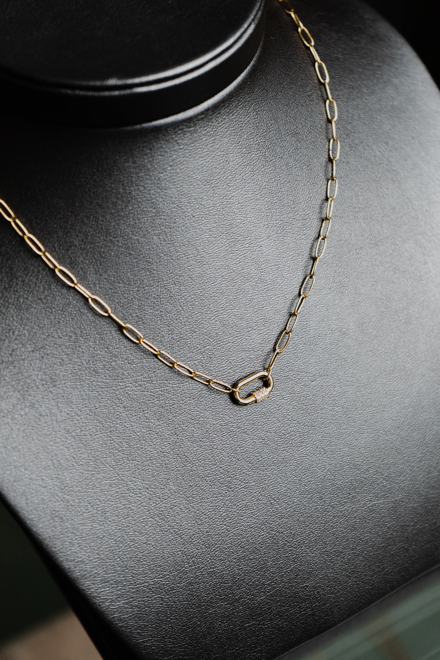 Collana Ania Haie in argento placcata in oro con moschettone