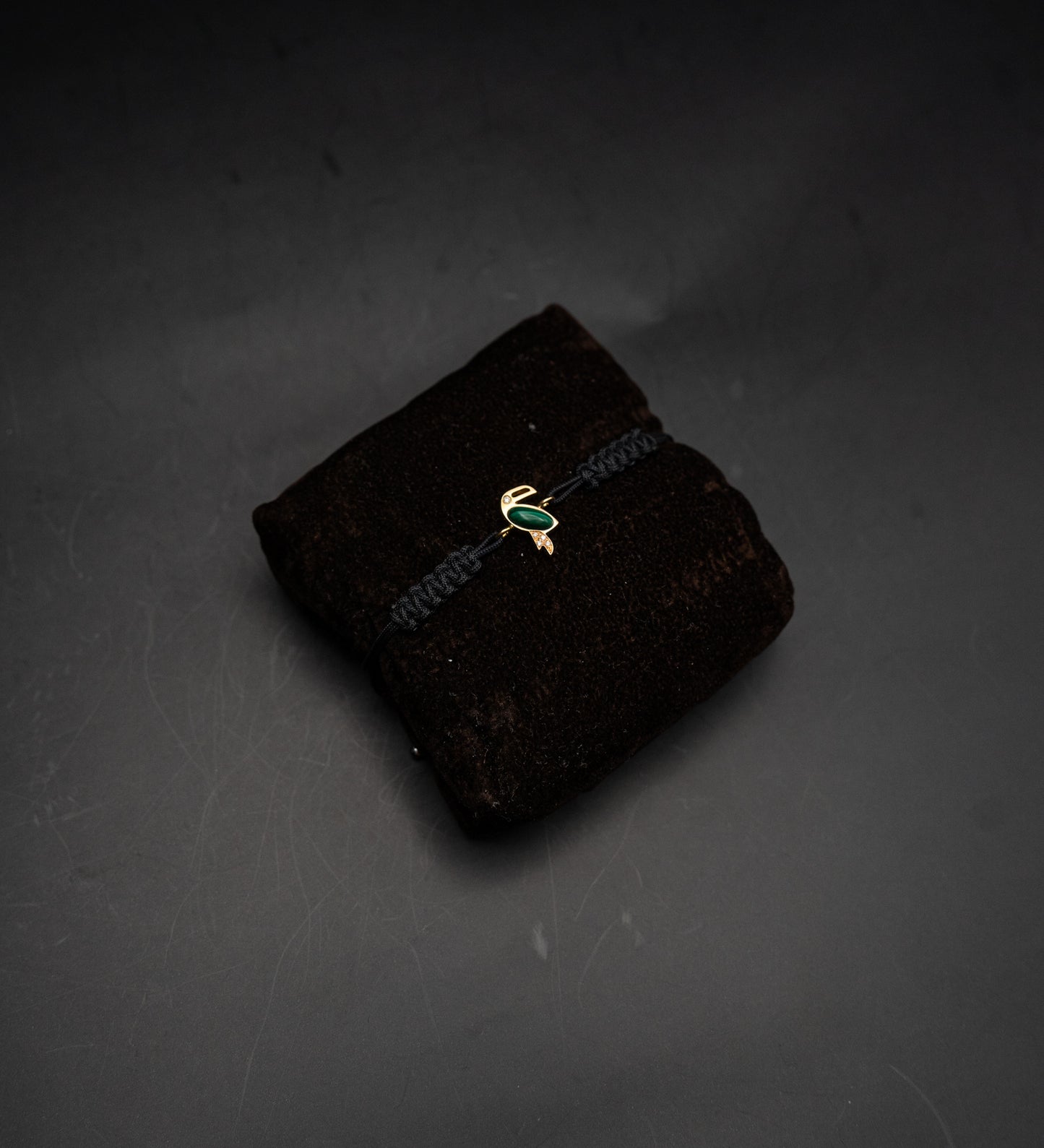 Bracciale Moraglione in oro giallo, diamanti e malachite