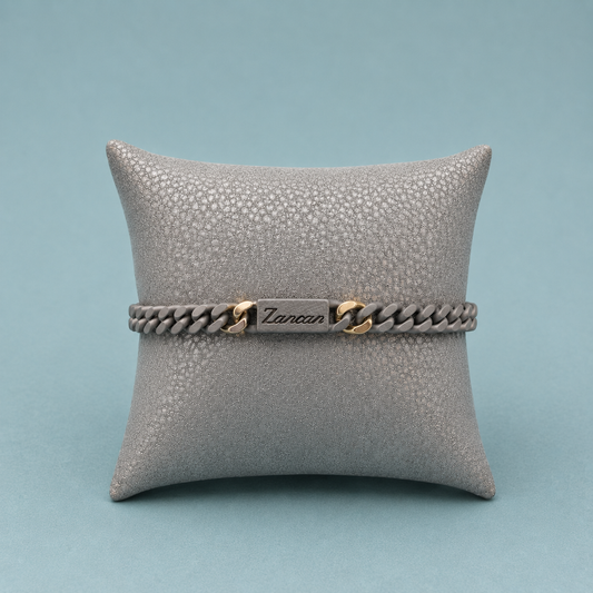 Bracciale Zancan in titanio e oro 18kt