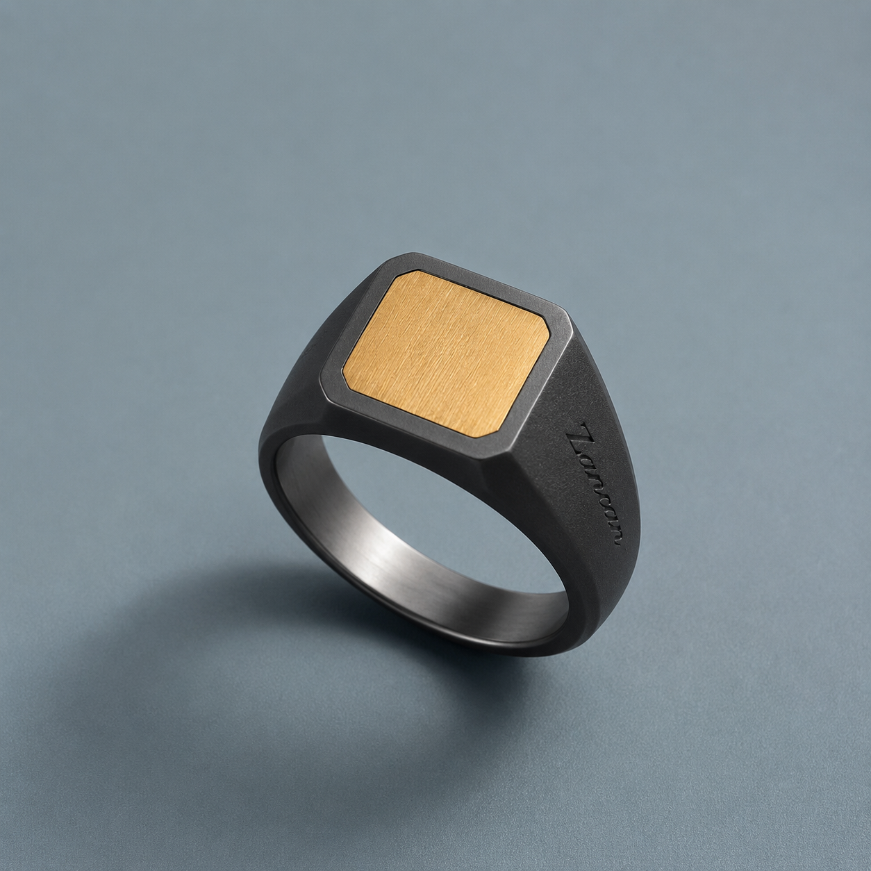 Anello Zancan in titanio e oro 18kt