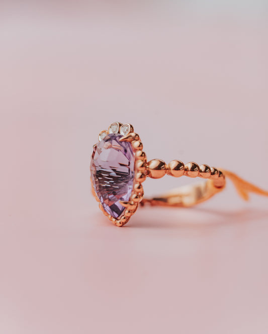 Anello Minù by Giovanni Ferraris con ametista
