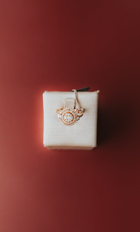 Anello Gianni Carità in oro rosa e diamanti