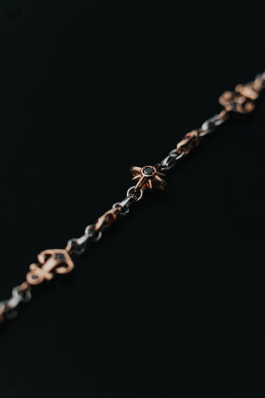Bracciale Zancan in oro, diamanti e rubini