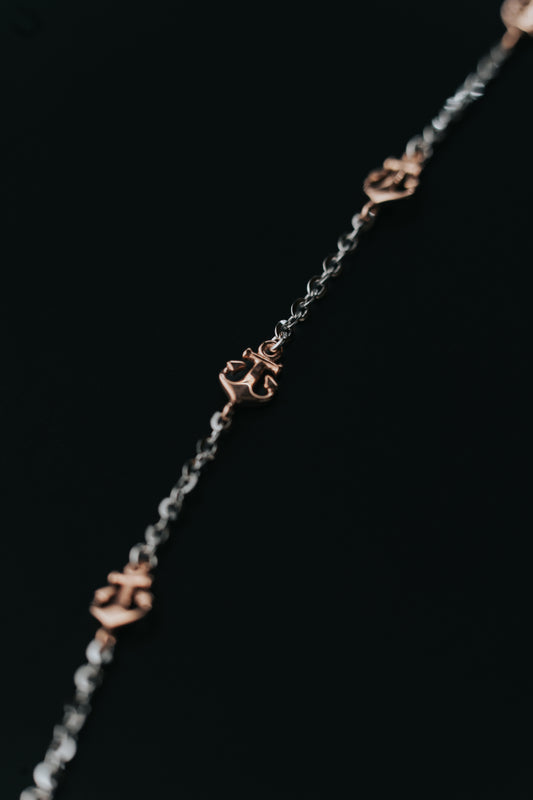 Bracciale Zancan in oro bianco e oro rosa