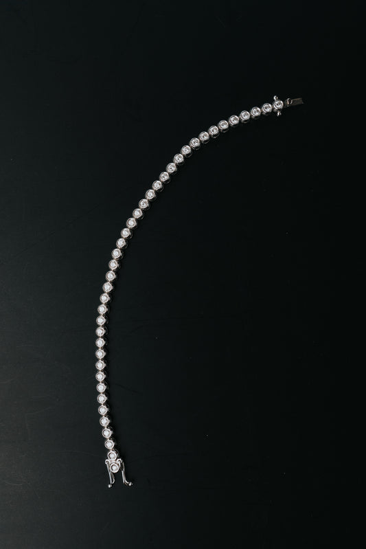 Tennis cipollina Damiani in oro bianco e diamanti