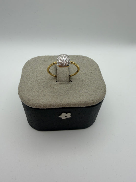 Anello Fiore in oro e diamanti