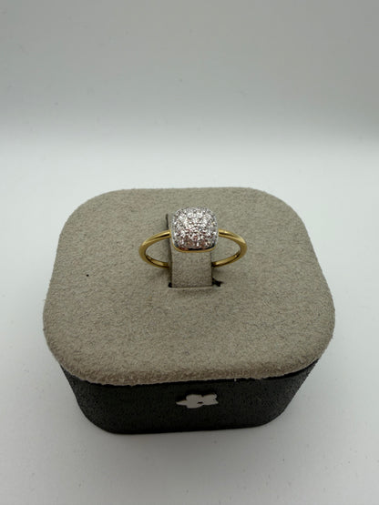 Anello Fiore in oro e diamanti