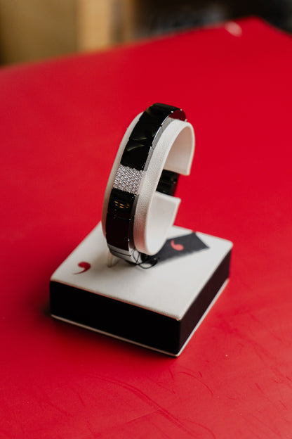 Bracciale Aura by Roberto Demeglio in ceramica, oro e diamanti