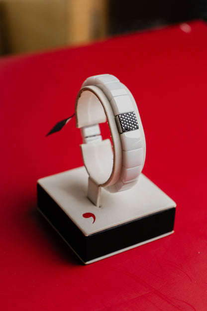 Bracciale Aura by Roberto Demeglio in ceramica e diamanti