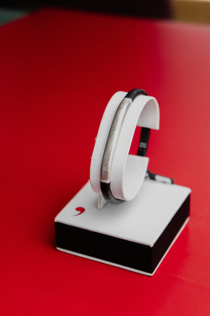 Bracciale Roberto Demeglio in ceramica nera e diamanti bianchi