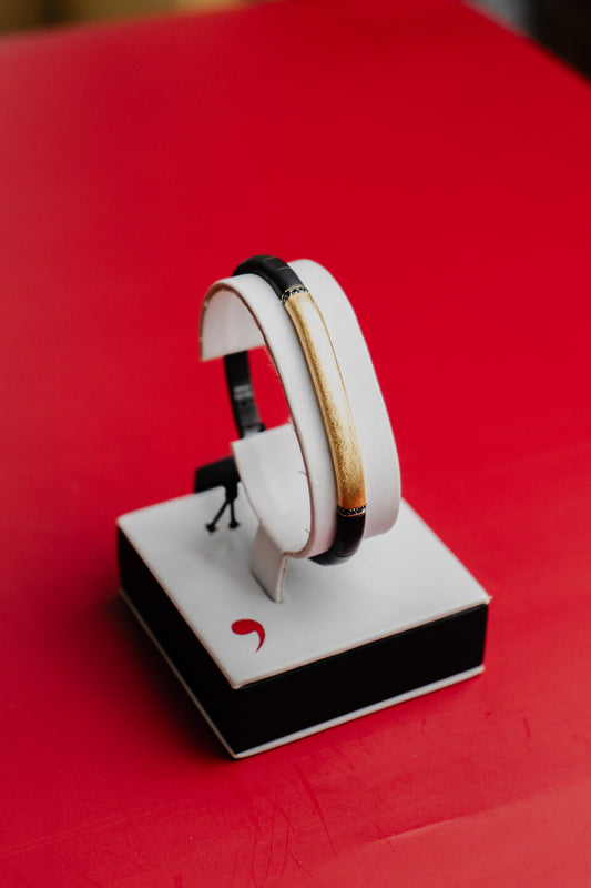 Bracciale Roberto Demeglio in ceramica nera e diamanti neri