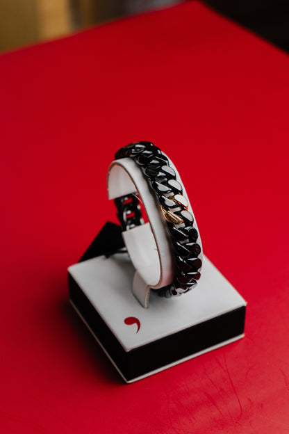 Bracciale Roberto Demeglio in ceramica e oro giallo