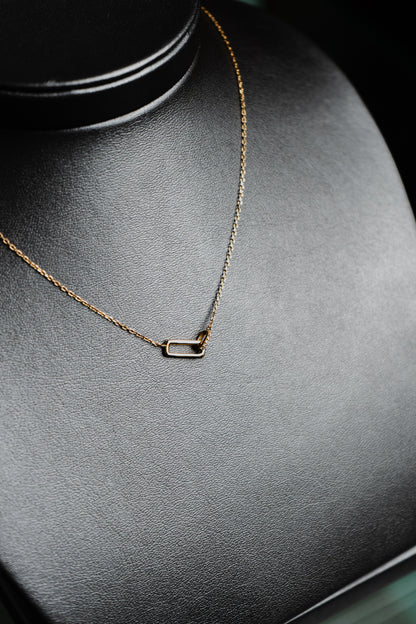 Collana Ania Haie in argento placcato in oro giallo e zirconi cubici