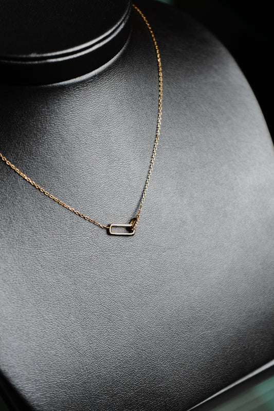 Collana Ania Haie in argento placcato in oro giallo e zirconi cubici