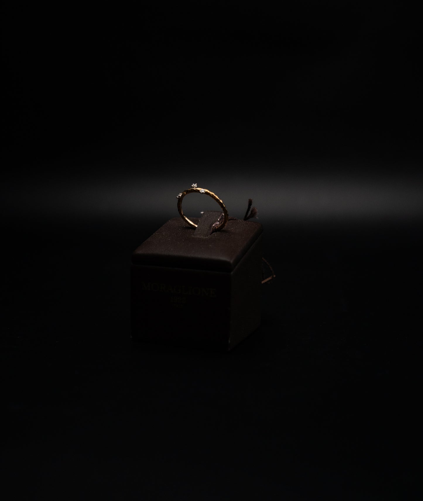 Anello Moraglione in oro rosa e diamanti