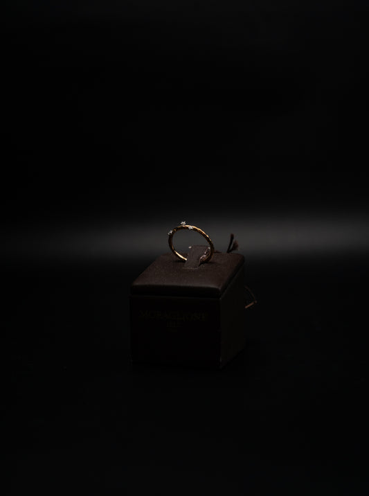 Anello Moraglione in oro rosa e diamanti