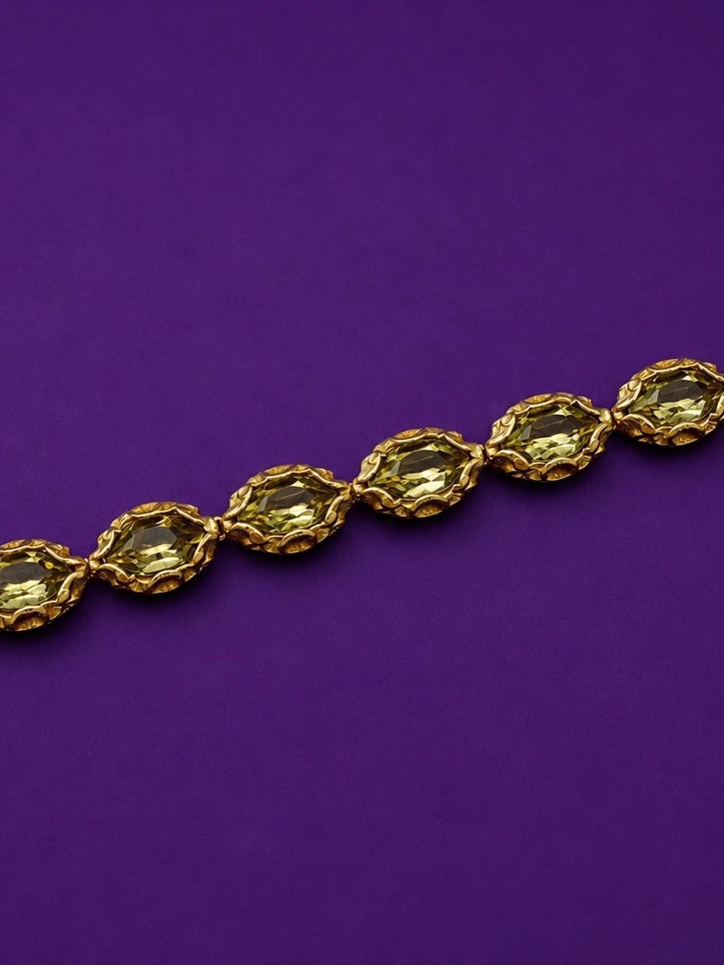Bracciale tennis Maria Luisa in argento 925 placcato in oro 18kt