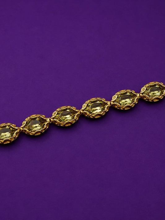 Bracciale tennis Maria Luisa in argento 925 placcato in oro 18kt