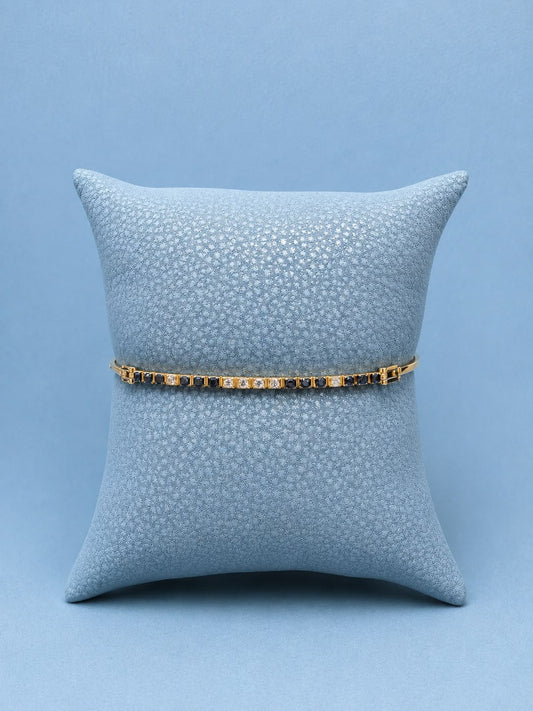 Bracciale Nardelli in oro e diamanti bianchi e neri